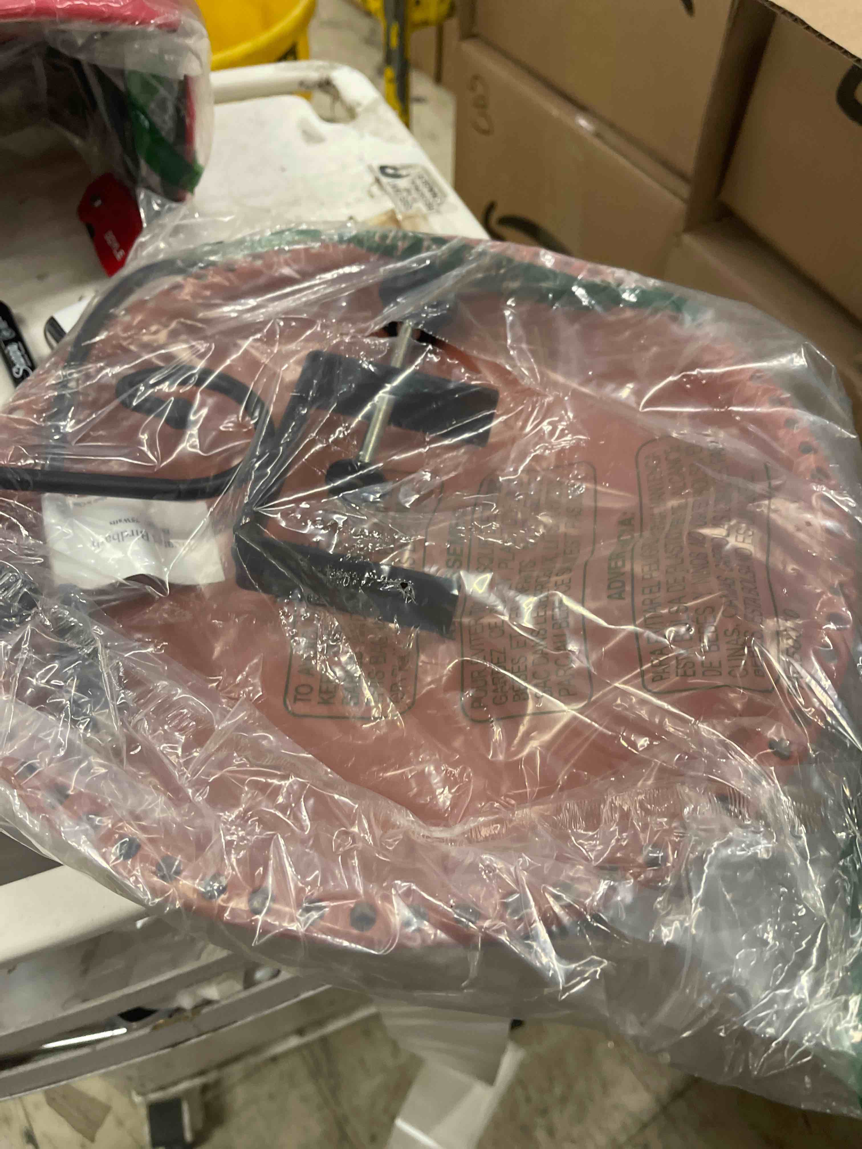 Condition photo showing New/Like New for Heated Bird Bath, 75W Thermostatically Controlled Adjustable 3.7 Inches Clamp All Seasons Available Heated Bird Bath for Deck Railing for Outdoor Garden Yard Patio Decoration, Terracotta