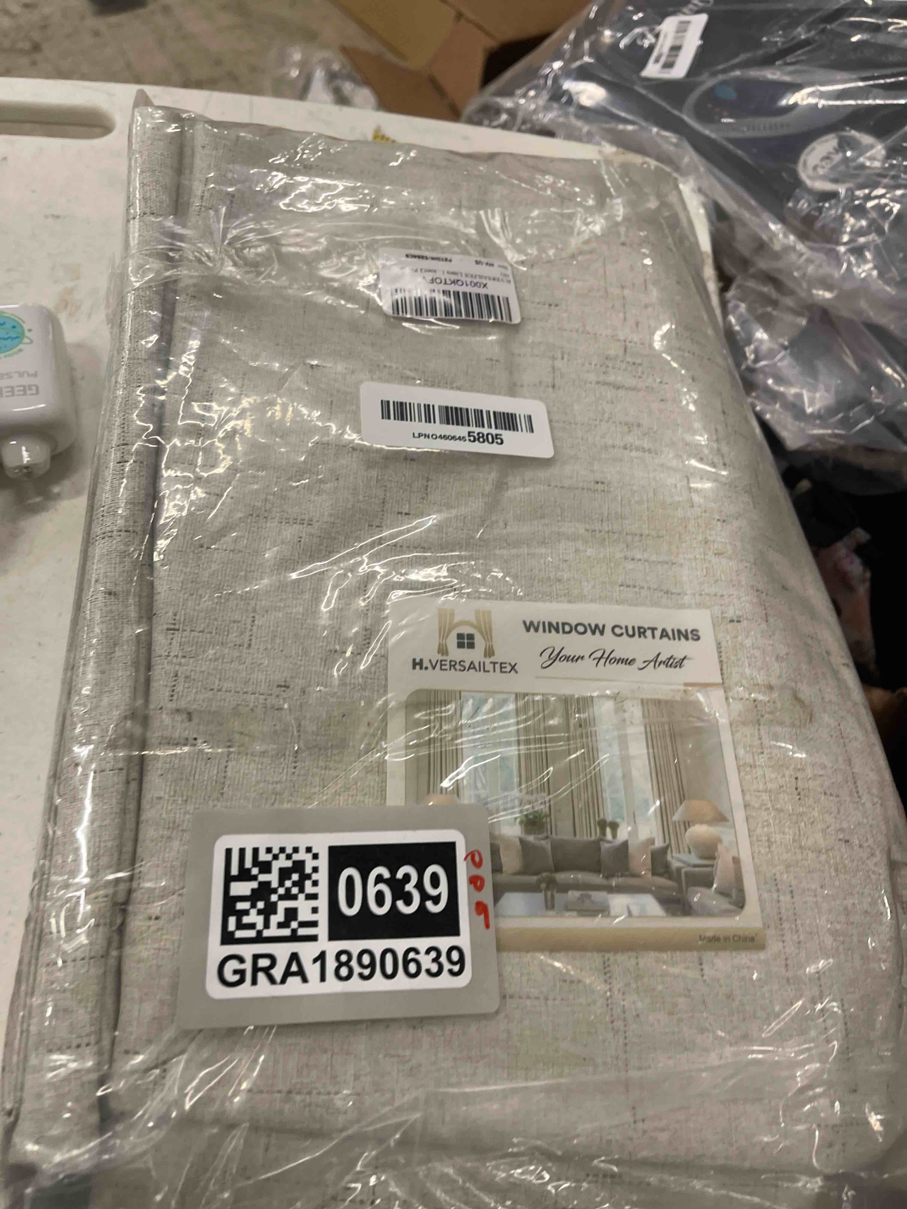 Condition photo showing New/Like New for H.VERSAILTEX Linen 100% Blackout Curtains for Bedroom Full Light Blocking Curtains, Textured Window Curtain for Living Room 84 inch Grommet, Energy Efficient Curtains White Liner(2 Panels, Natural) Natural 52"W x 84"L (Pack of 2)