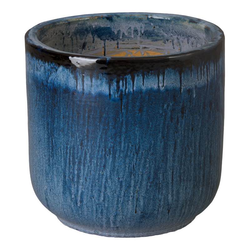 BARREL PLANTER, QUIN BLUE