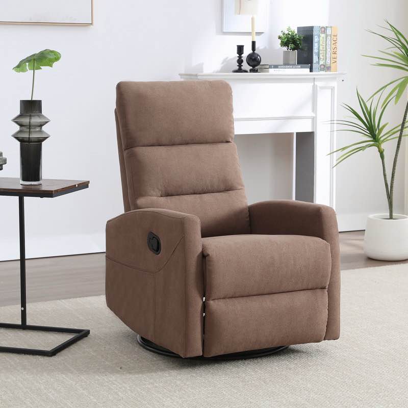 Lila 26.30 inch wide manual overall rocker recliner swivel chair with heater