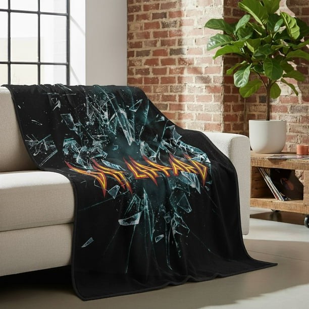 classic rock band luxury throw blanket, 60" x 70" def leppard