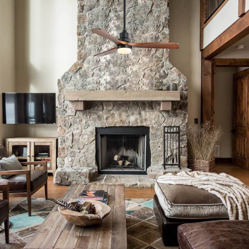 nicola 52" 3 - blade led standard ceiling fan with remote control and light kit included