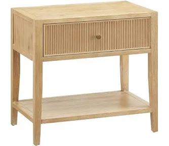 Flores Natural 1-Drawer Nightstand set of 1