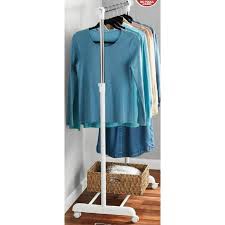Condition photo showing New/Like New for mainstays adjustable rolling garment rack metal chrome white