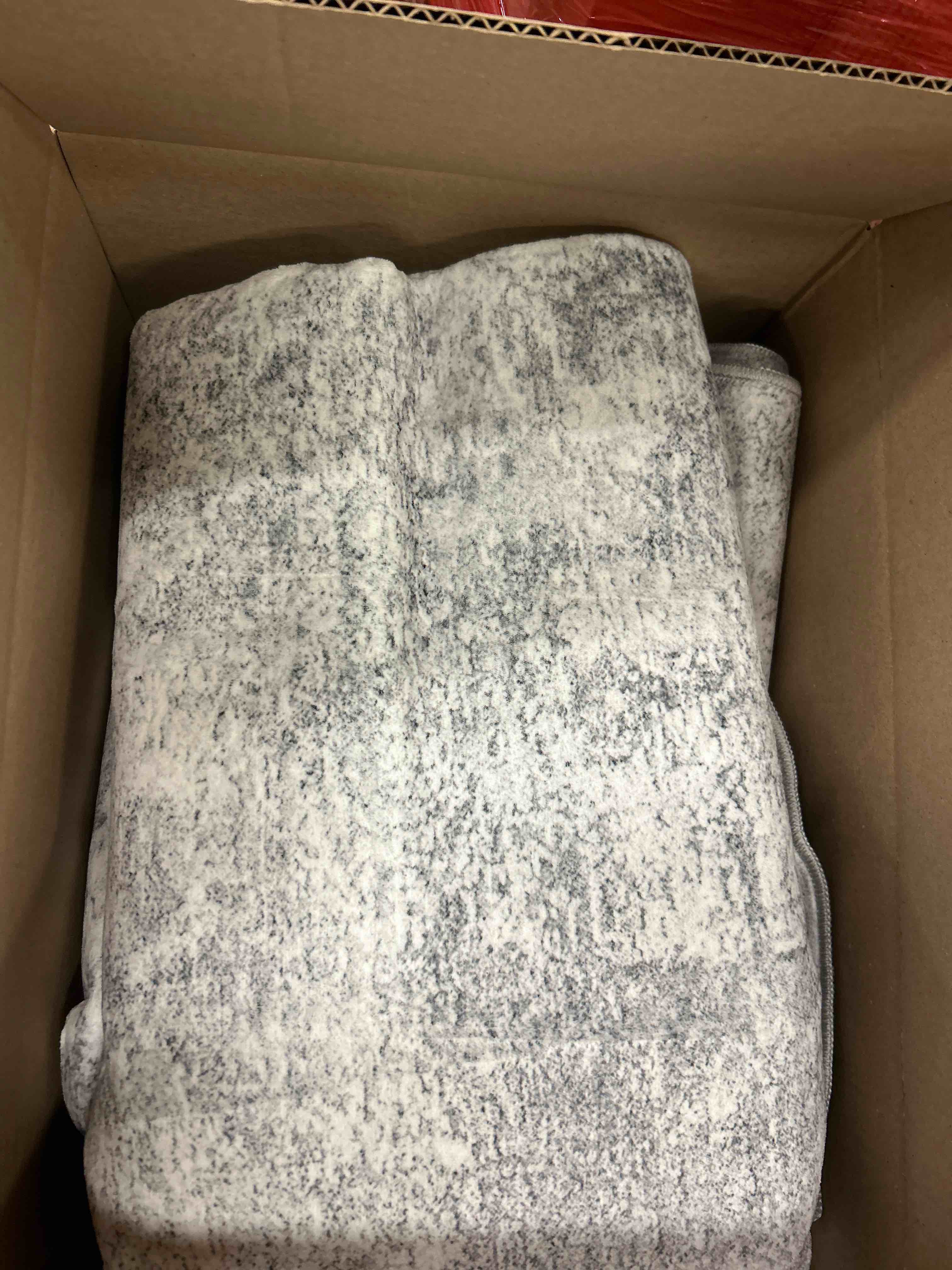 Condition photo showing New/Like New for living room area rug 8x10 - modern abstract washable bedroom rugs with non slip rubber backing indoor low pile carpet for office nursery soft ultra thin home decor floor mat for bathroom 8x10 grey