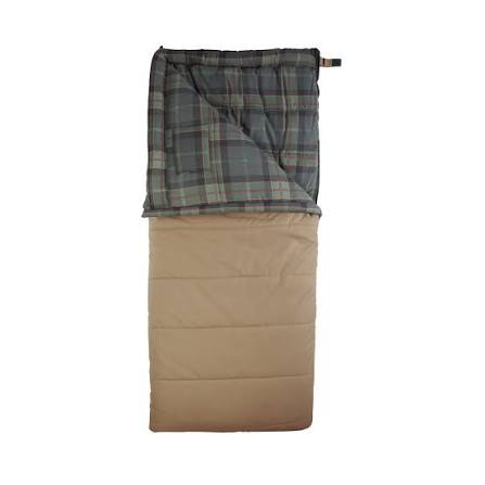 ozark trail 15 degree cold weather rectangle canvas sleeping bag, 84''x36'', tan