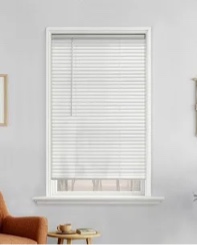 mainstays 1 cordless room darkening vinyl blinds white 42 width x 64 length