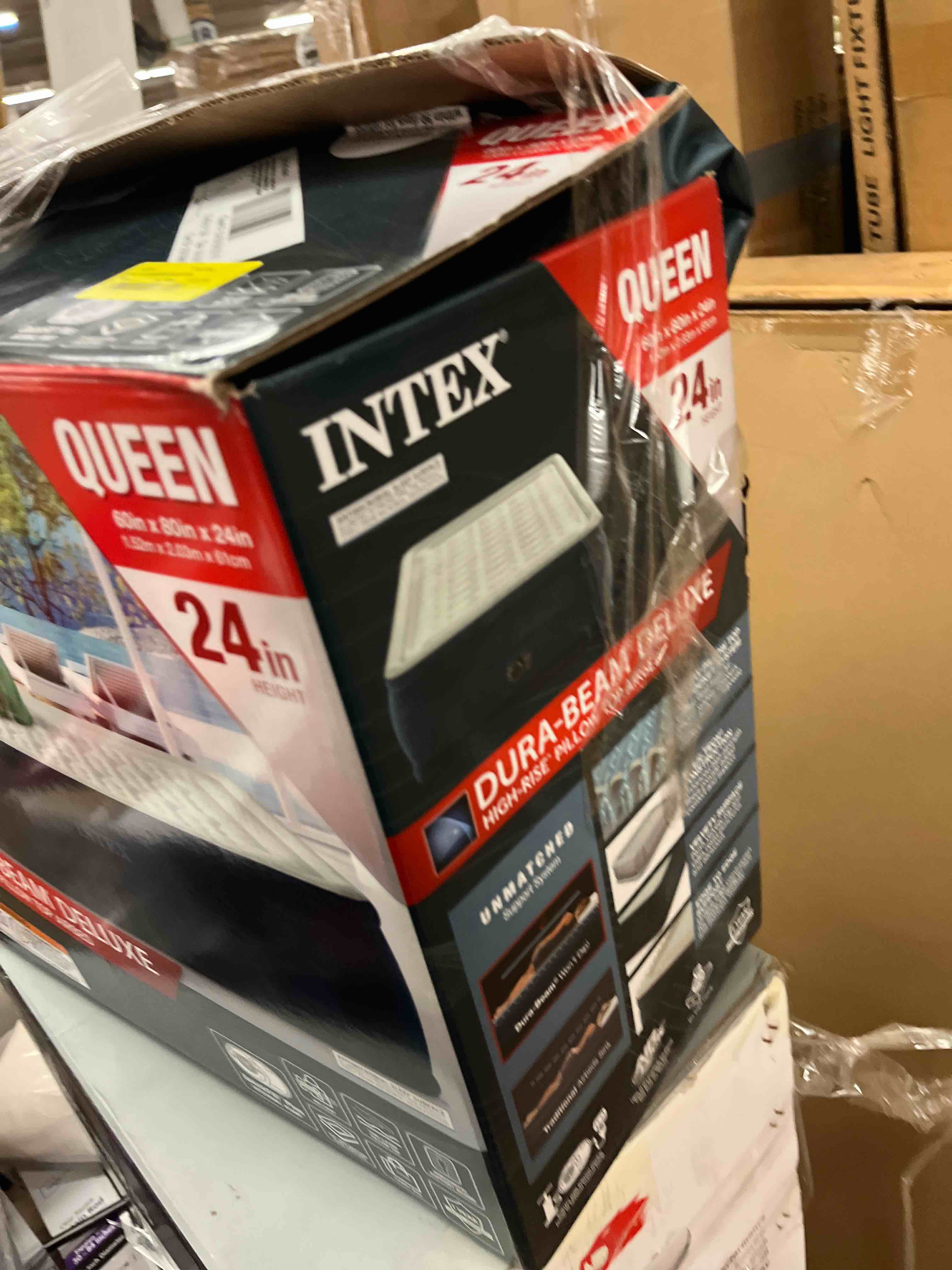 Condition photo showing Good Condition for intex 24 dream lux pillow top dura-beam airbed mattress with internal pump - queen