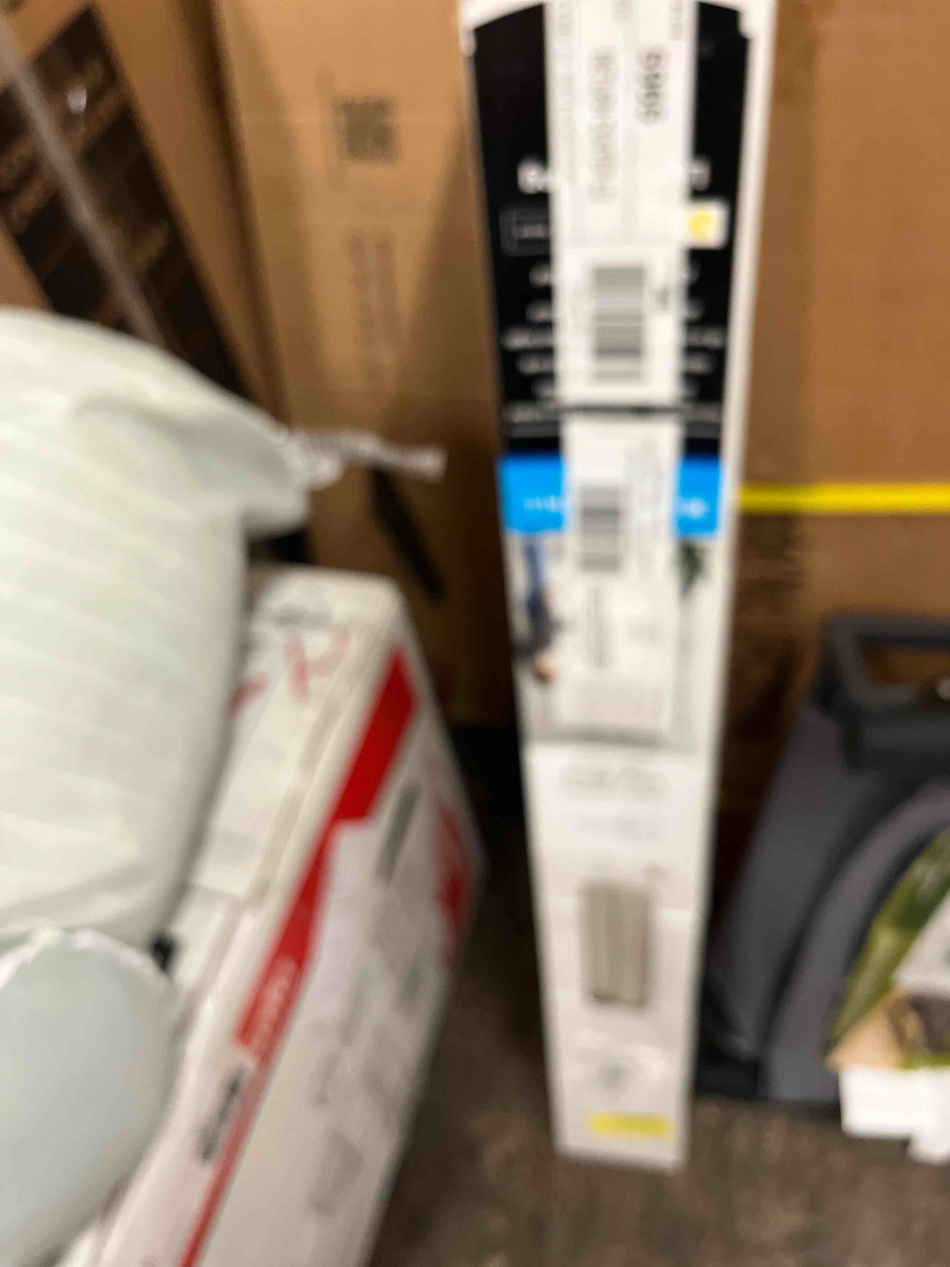 Condition photo showing New/Like New for mainstays 1 cordless vinyl light filtering blinds 1-piece white 36 w x 64 l