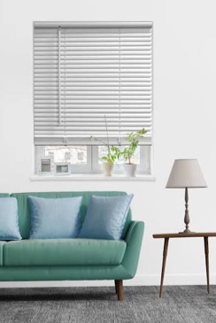 mainstays 1 cordless room darkening vinyl horizontal mini blinds white 34 x 48