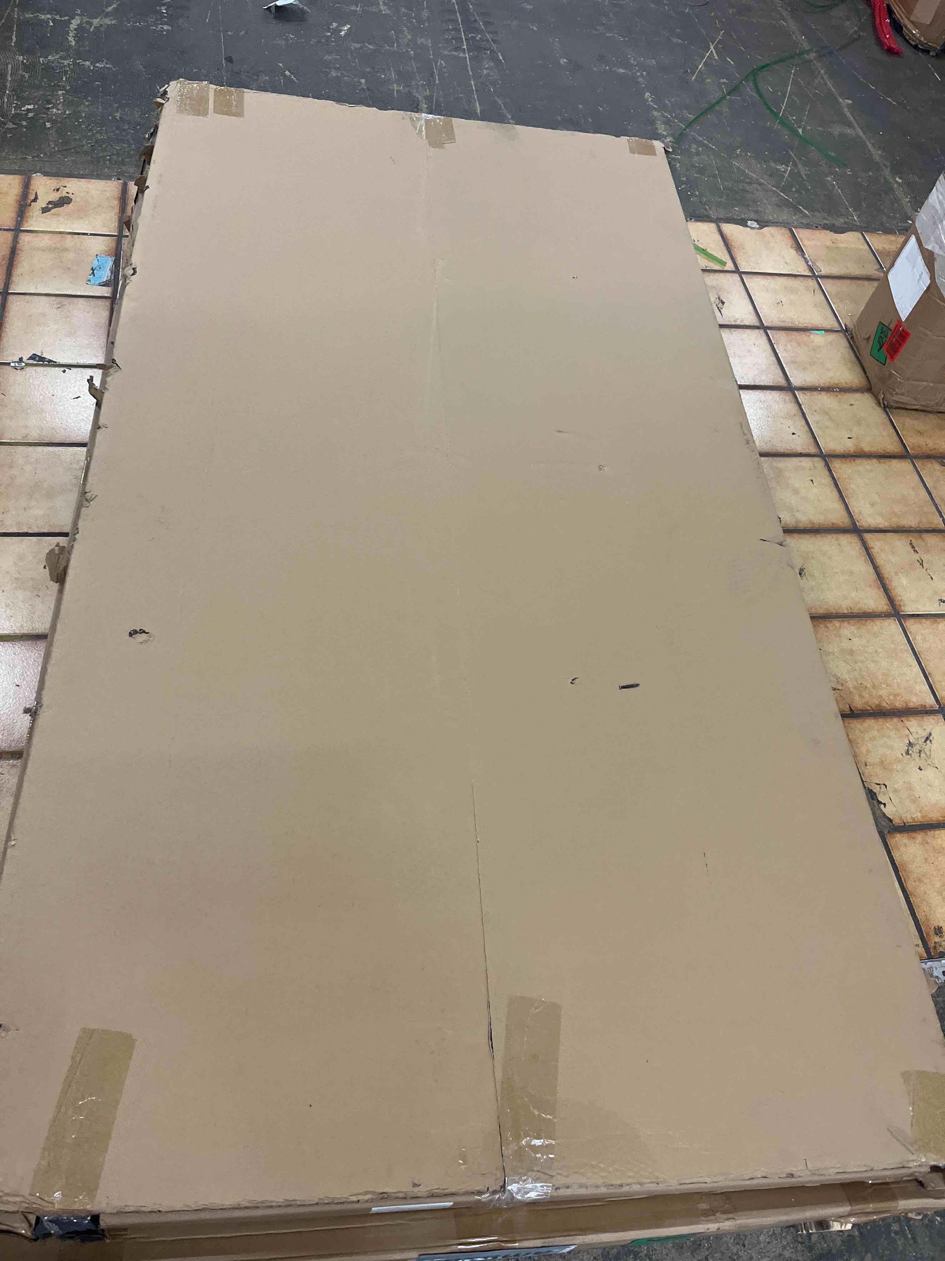 Condition photo showing New/Like New for barnsmith 72 x 80 inches mirrored closet door, one side mirror with top & bottom track kits, 2-panels steel frame sliding mirror closet door, easy to install
