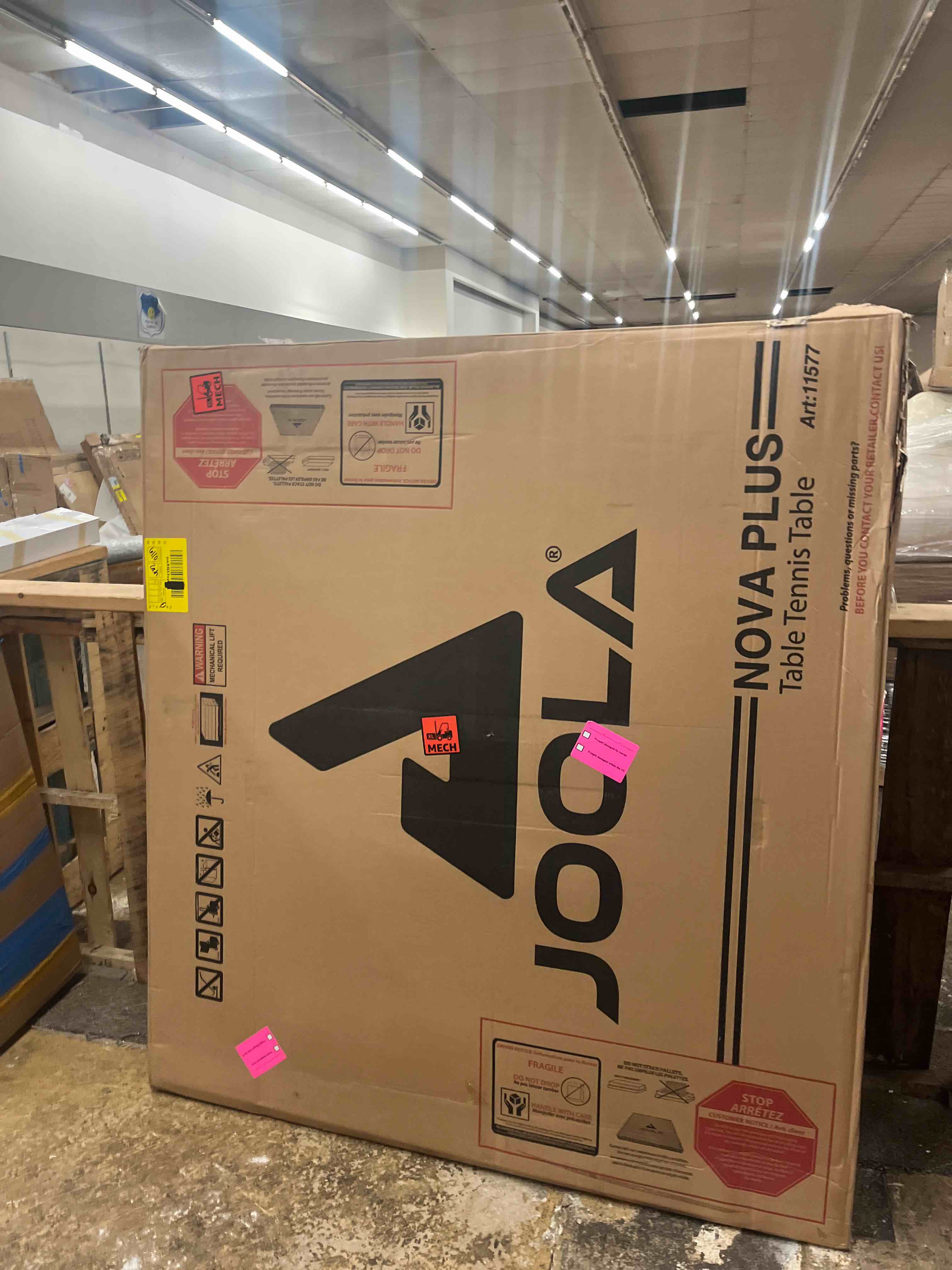 Condition photo showing New/Like New for joola nova outdoor ping pong table with waterproof table tennis net set - quick assembly - all weather aluminum composite surface - tournament quality - indoor & outdoor compatible