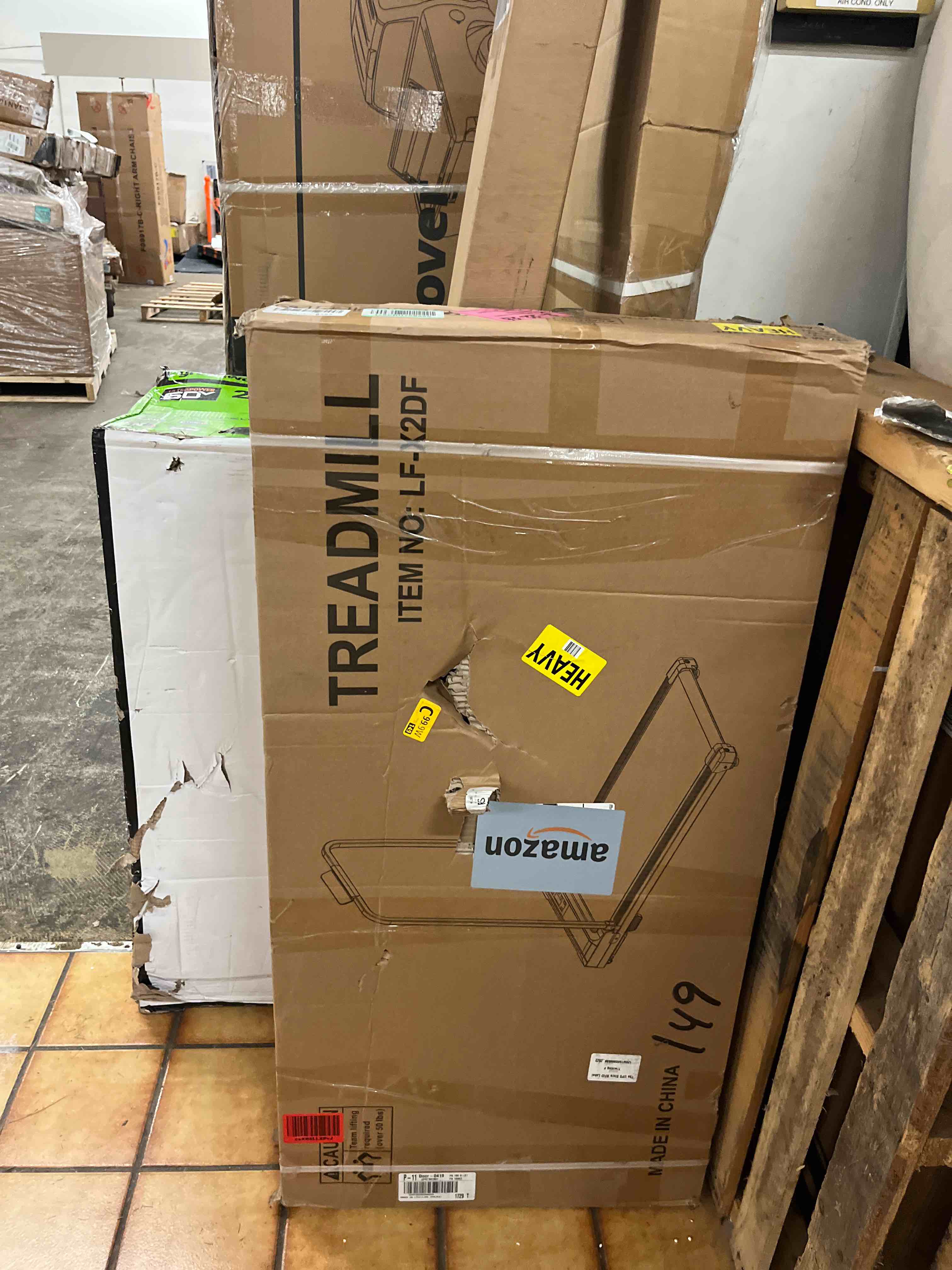 Condition photo showing New/Like New for walking pad treadmill for home - folding treadmills with handle bar portable compact fold up indoor foldable handles electric walk pads small spaces mini running quiet under bed office
