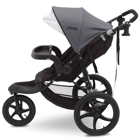 Condition photo showing New/Like New for jeep classic jogging stroller by delta children, grey