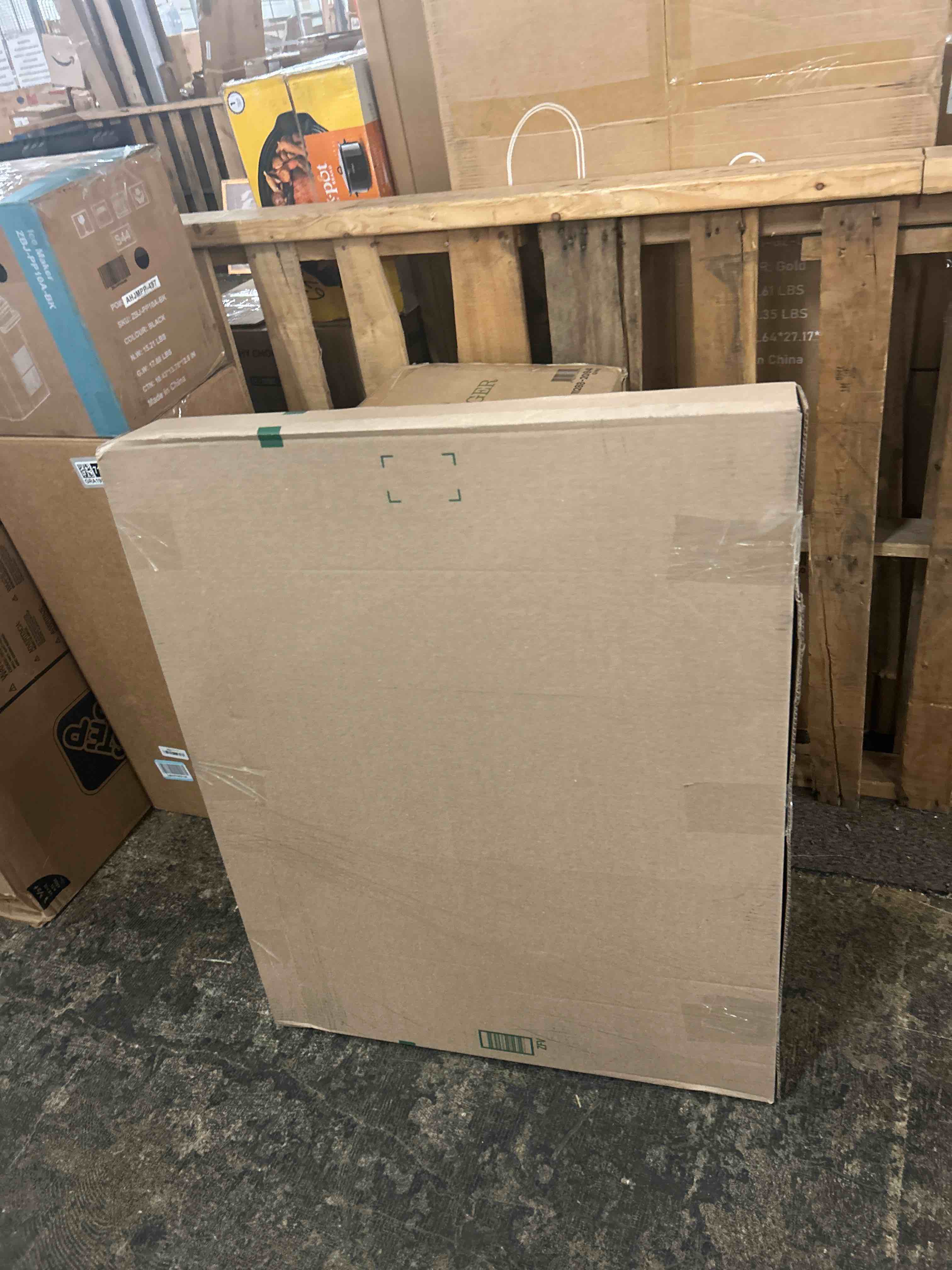 Condition photo showing New/Like New for mypet north states paws portable pet gate: 26-40" wide. pressure mount. no tools needed. made in usa. dog gate 23" tall, expandable, durable dog gates for doorways, light gray