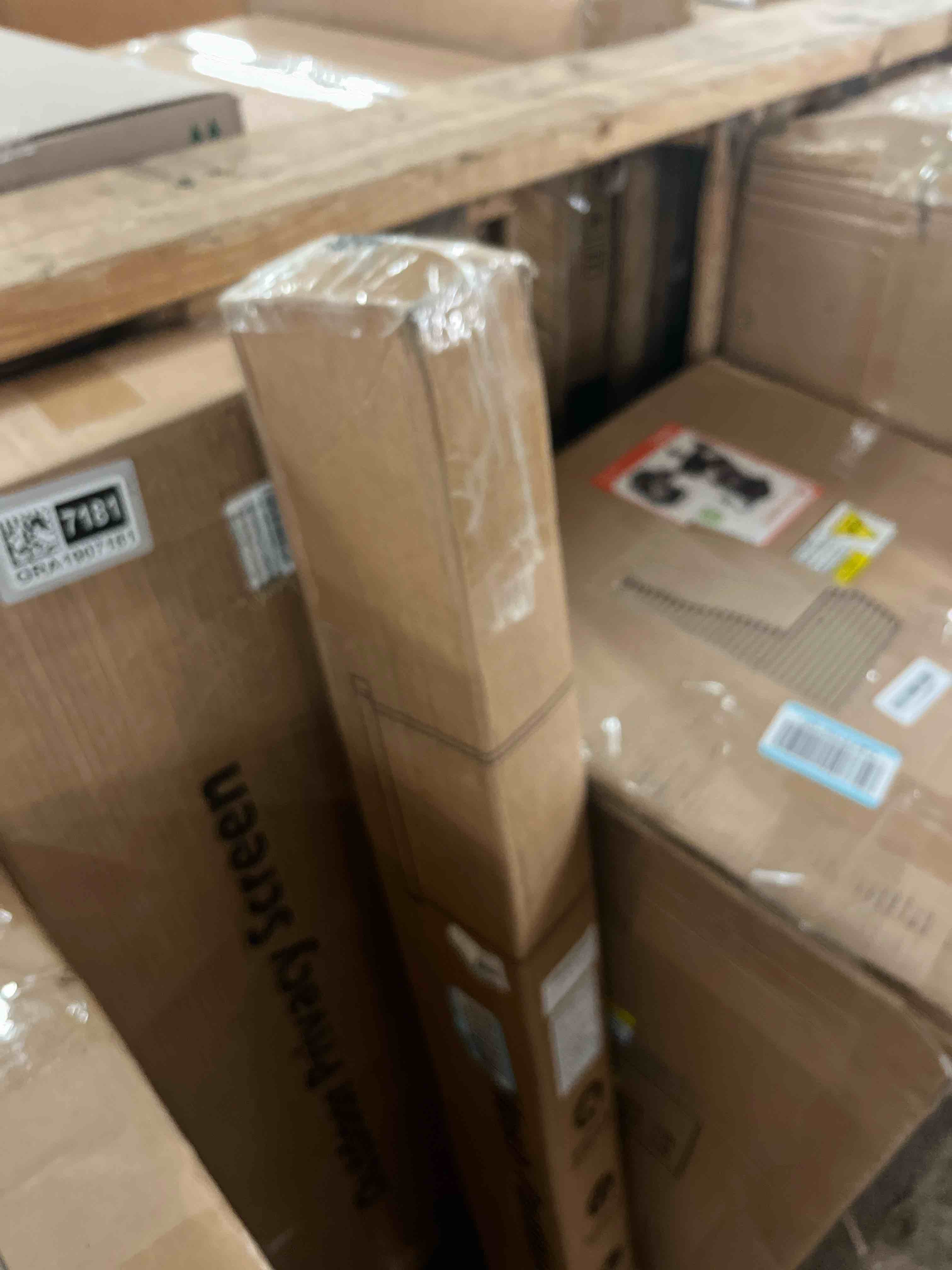 Condition photo showing Good Condition for miumoon 71 inch retractable baby gates 42 inch tall, retractable gate with reinforced strip design to prevent crawling through, 6 ft retractable dog gate for stairs, doorways, hallways, indoor/outdoor