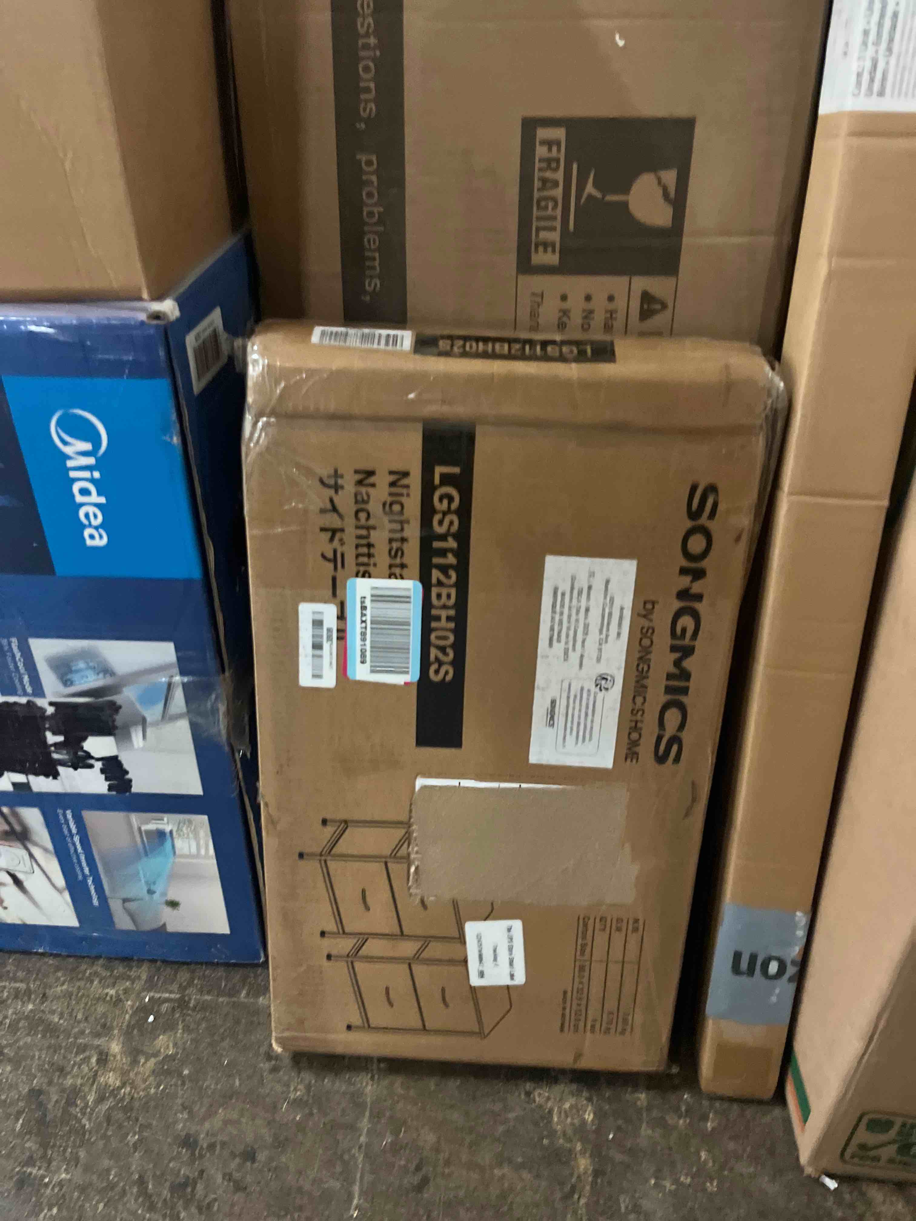 Condition photo showing New/Like New for songmics bellah collection - dressers for bedroom, chest of drawers, nightstands, 2 drawers, storage organizer unit, closet, entryway, set of 2, modern, ink black and ebony black ulgs112bh02s
