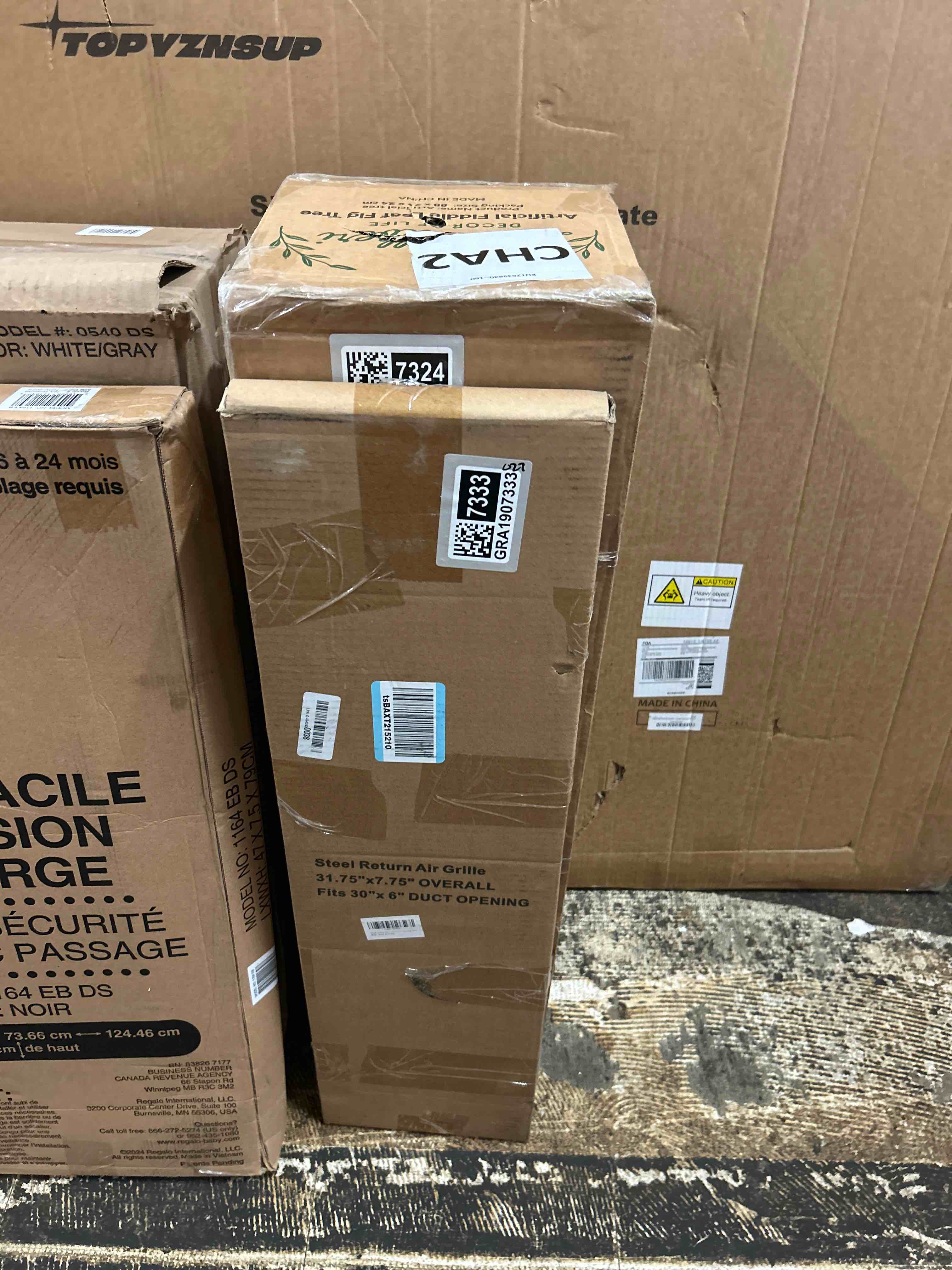 Condition photo showing New/Like New for fancat 30x6 duct opening | steel return air grille | vent cover grill for sidewall and ceiling | hvac cold air intake grille | white | outer dimensions: 31.75"w x 7.75"