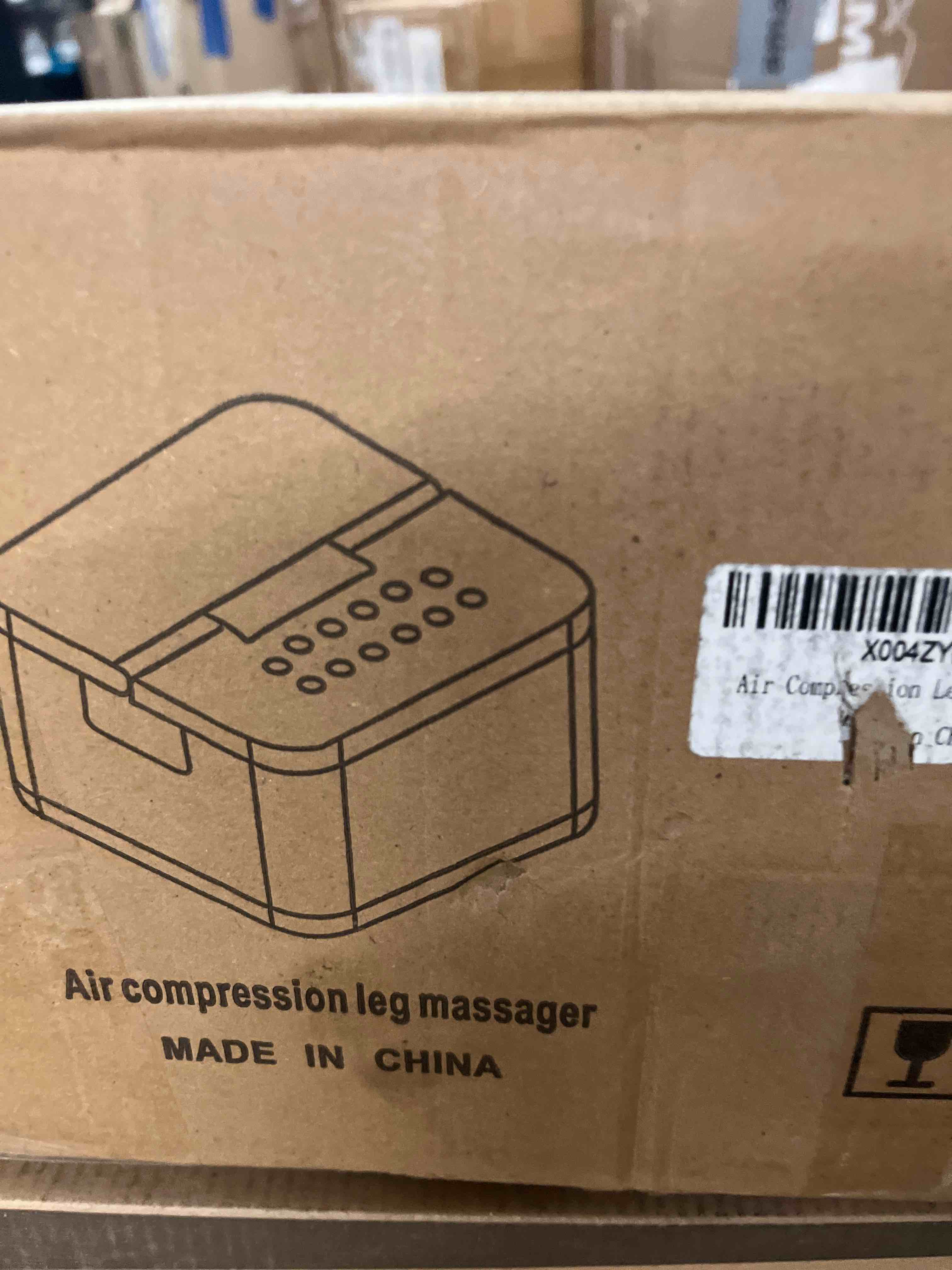 Condition photo showing New/Like New for professional air compression leg massager with auto-detect pressure, 8 modes & customizable timer, leg recovery system for circulation & muscle relief for athletes, runners