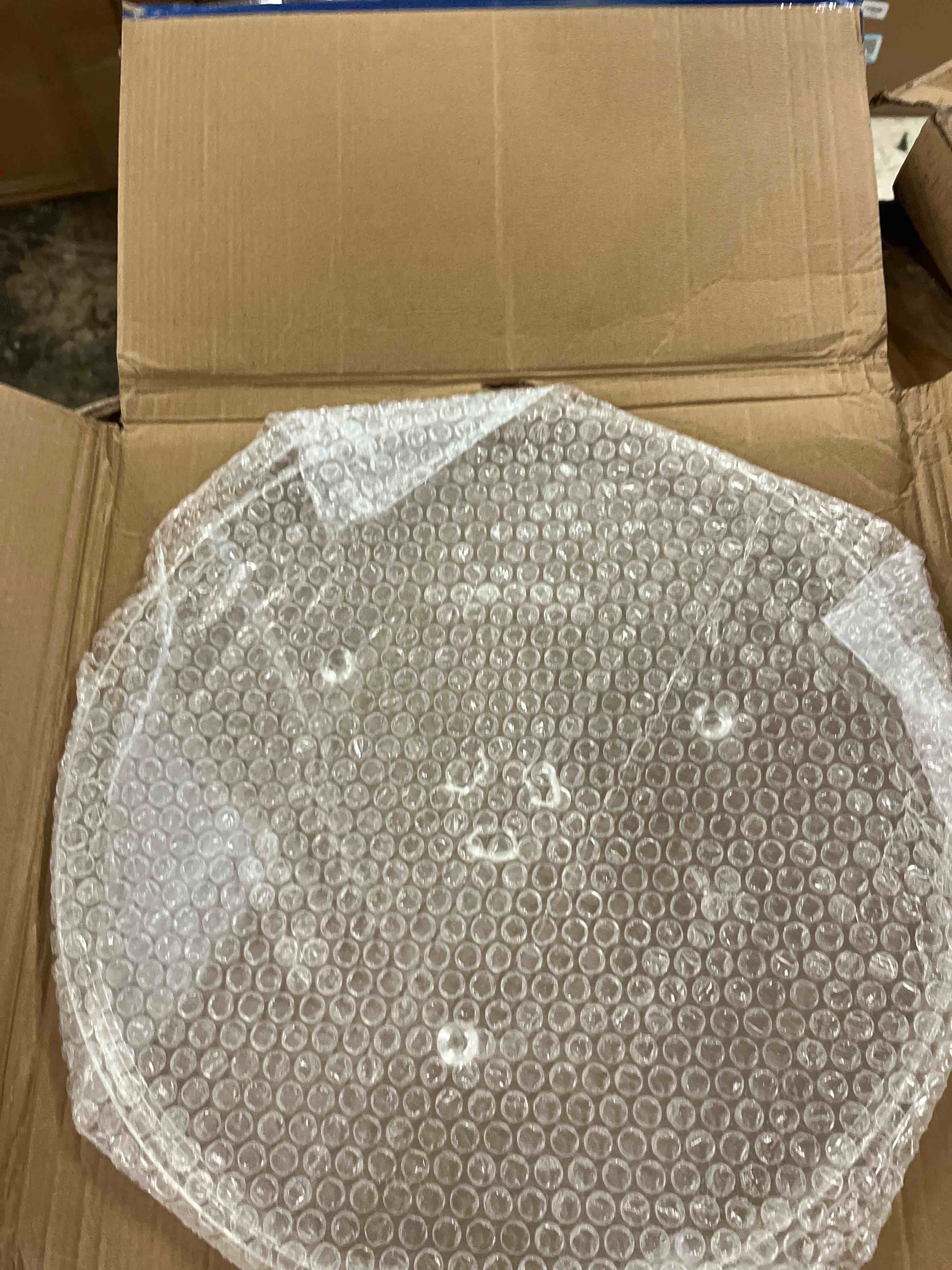 Condition photo showing New/Like New for 16.5" microwave glass turntable plate, 16.5" / 42cm microwave tray replacement glass plate, glass tray replacement for lg, ge, magic chef, hotpoint, panasonic, kenmore, etc