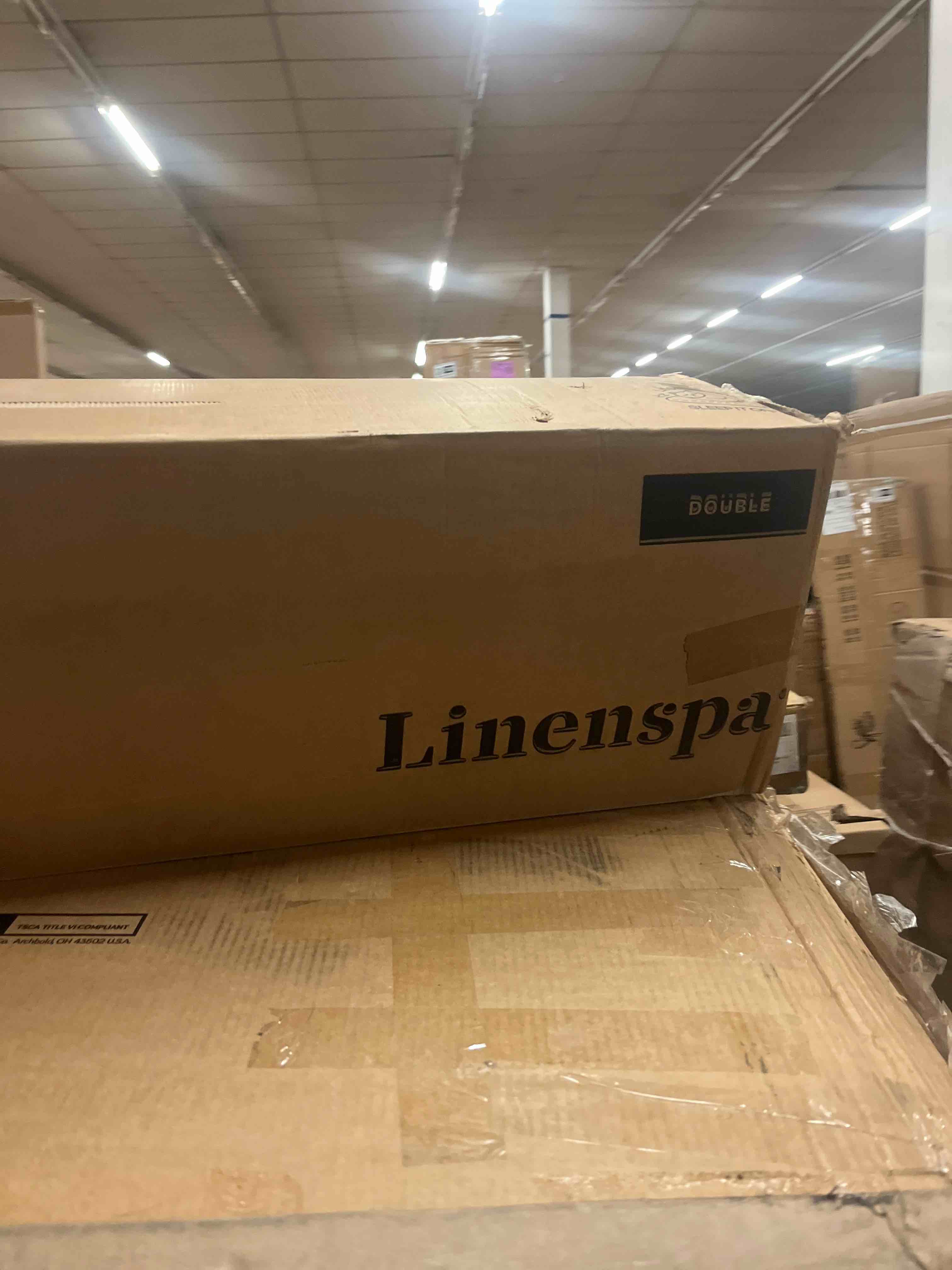 Condition photo showing New/Like New for linenspa spring and memory foam hybrid mattress 8 multiple sizes