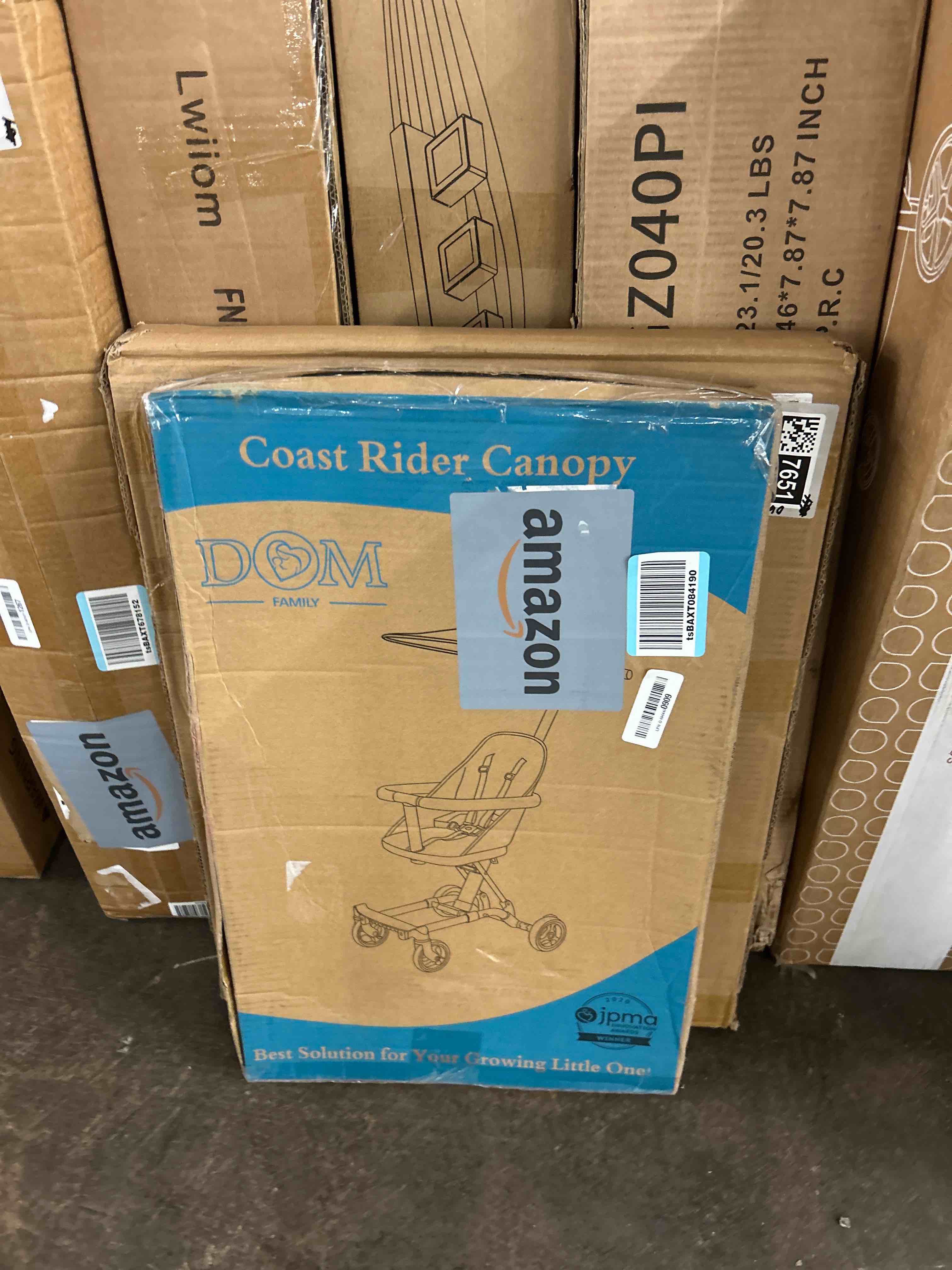 Condition photo showing New/Like New for dream on me coast rider stroller canopy in pink
