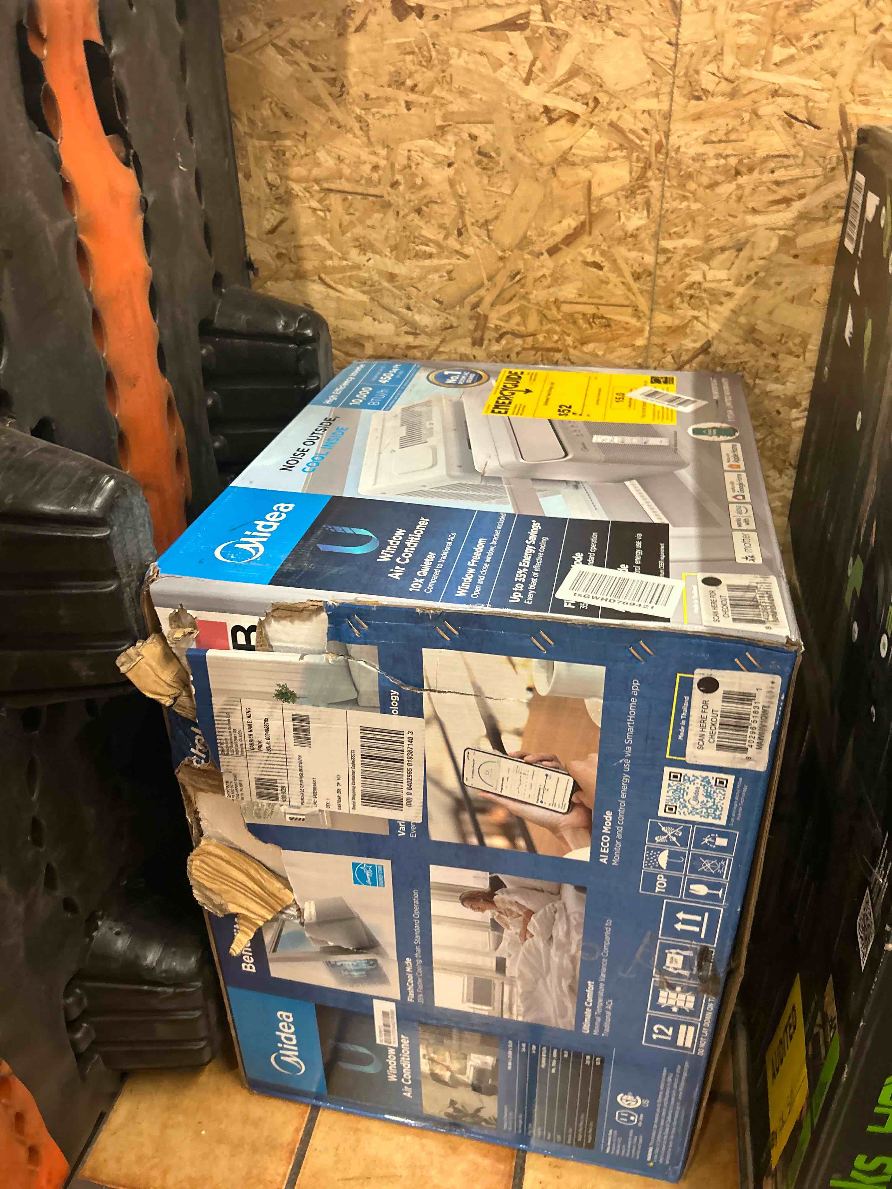Condition photo showing New/Like New for (2)midea 10000 btu doe smart inverter u-shaped window air conditioner for spaces up to 450 sq ft