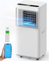Condition photo showing New/Like New for 16000 btu portable air conditioners for large room up to 750 sq. ft., 5-in-1 smart ac with wifi app, remote control, fast cooling, dehumidifier, fan, sleep mode, 24h timer & window kit