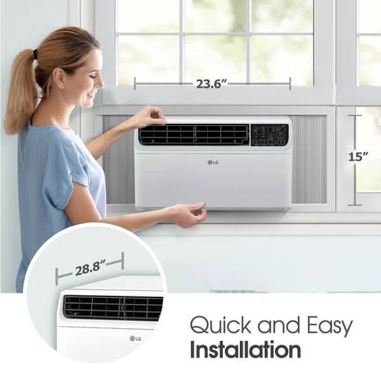Condition photo showing New/Like New for midea 6,000 btu u shaped smart inverter window air conditioner - cools 250 sq ft, ultra quiet with open window operation - alexa/google assistant compatible, 37% energy savings, remote (2026 edition)