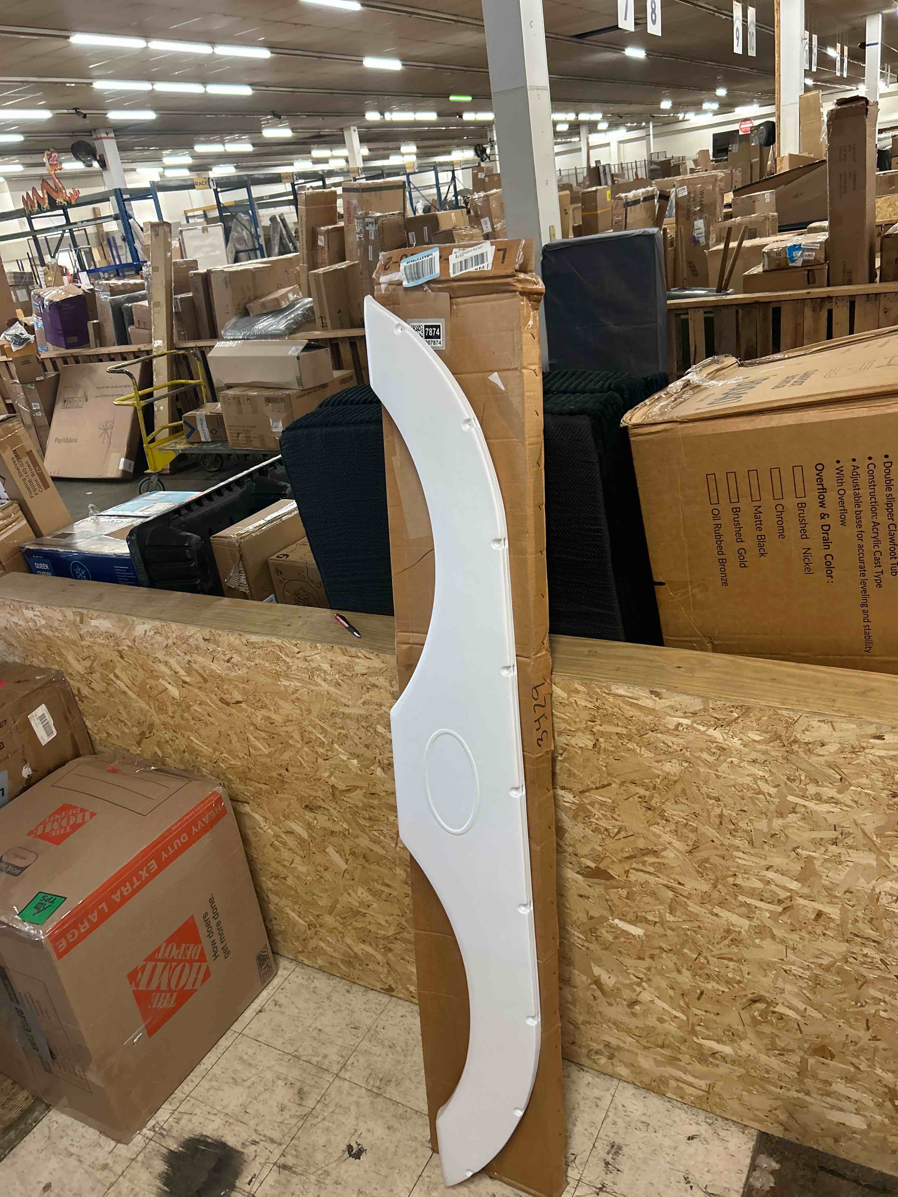Condition photo showing New/Like New for icon tandem axle rv fender skirt fs1770 for crossroads, dutchmen, forest river, keystone, palomino, kz, heartland, skyline & more - 69 3/8" x 9 1/2" overall measure, polar white