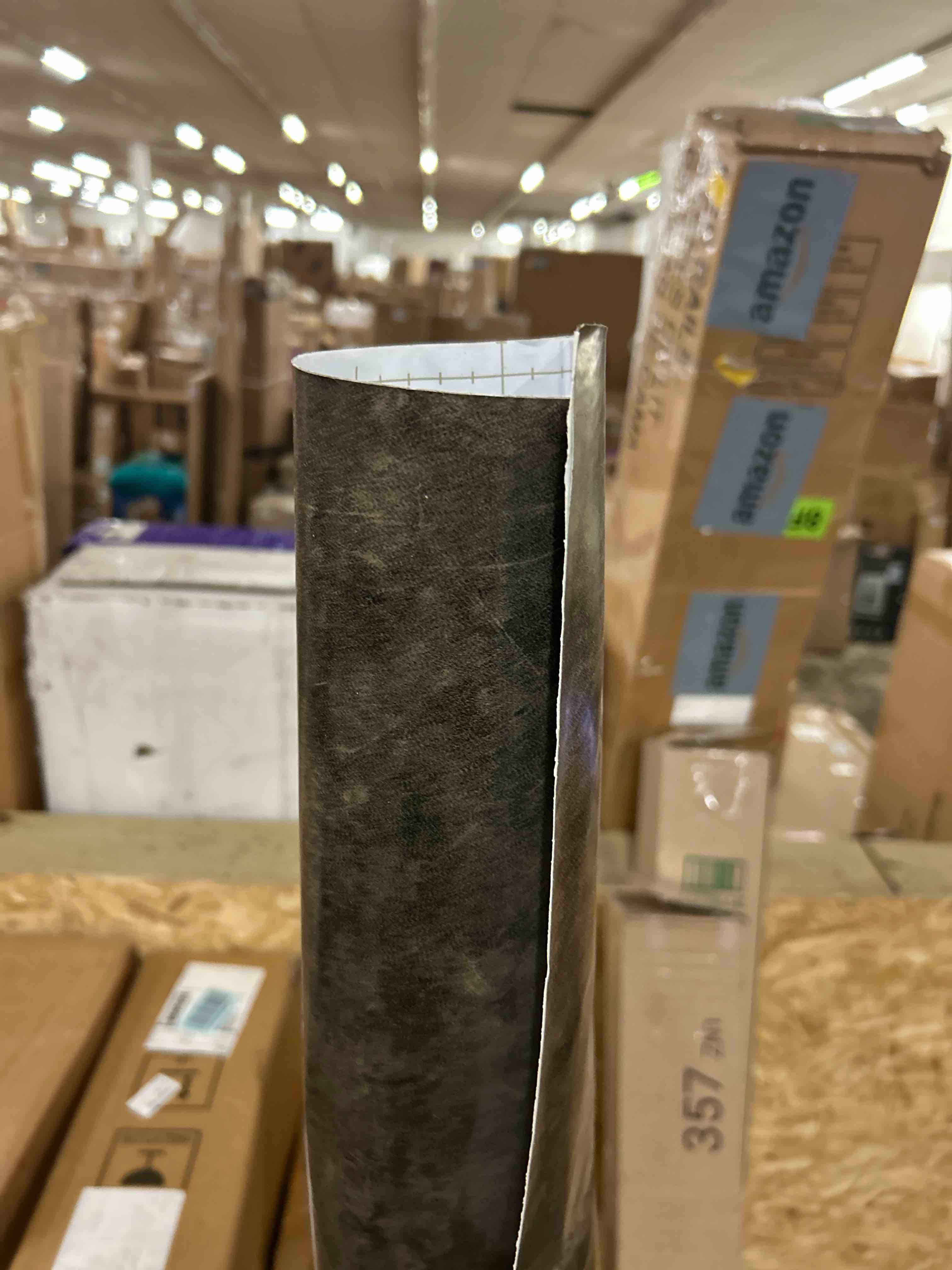 Condition photo showing New/Like New for 3yecao 48"×197" big roll long size dark brown tan grey concrete wallpaper peel and stick waterproof thick charcoal gray concrete contact paper vinyl adhesive taupe cement sticker for bedroom walls