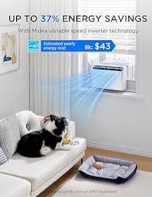 Condition photo showing Good Condition for midea 8,000 btu u shaped smart inverter window air conditioner - cools 350 sq ft, ultra quiet with open window flexibility - alexa/google assistant compatible - 35% energy savings, remote (updated)