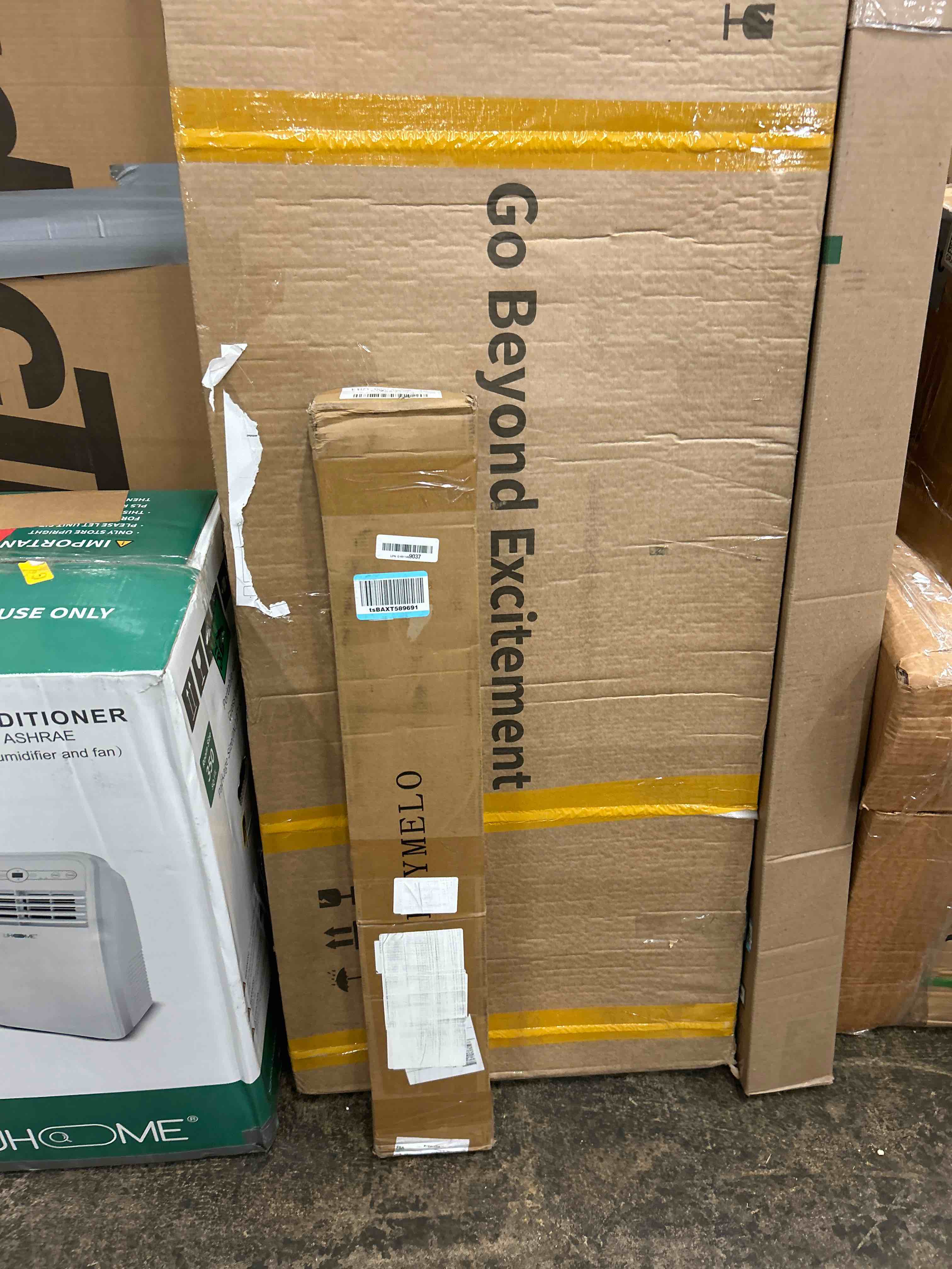Condition photo showing New/Like New for 76" bifold sliding barn door hardware track kit,side mounted black j shape roller,smoothly and quietly,assembly easy,fit four 18" bi-folding doors (door not included)