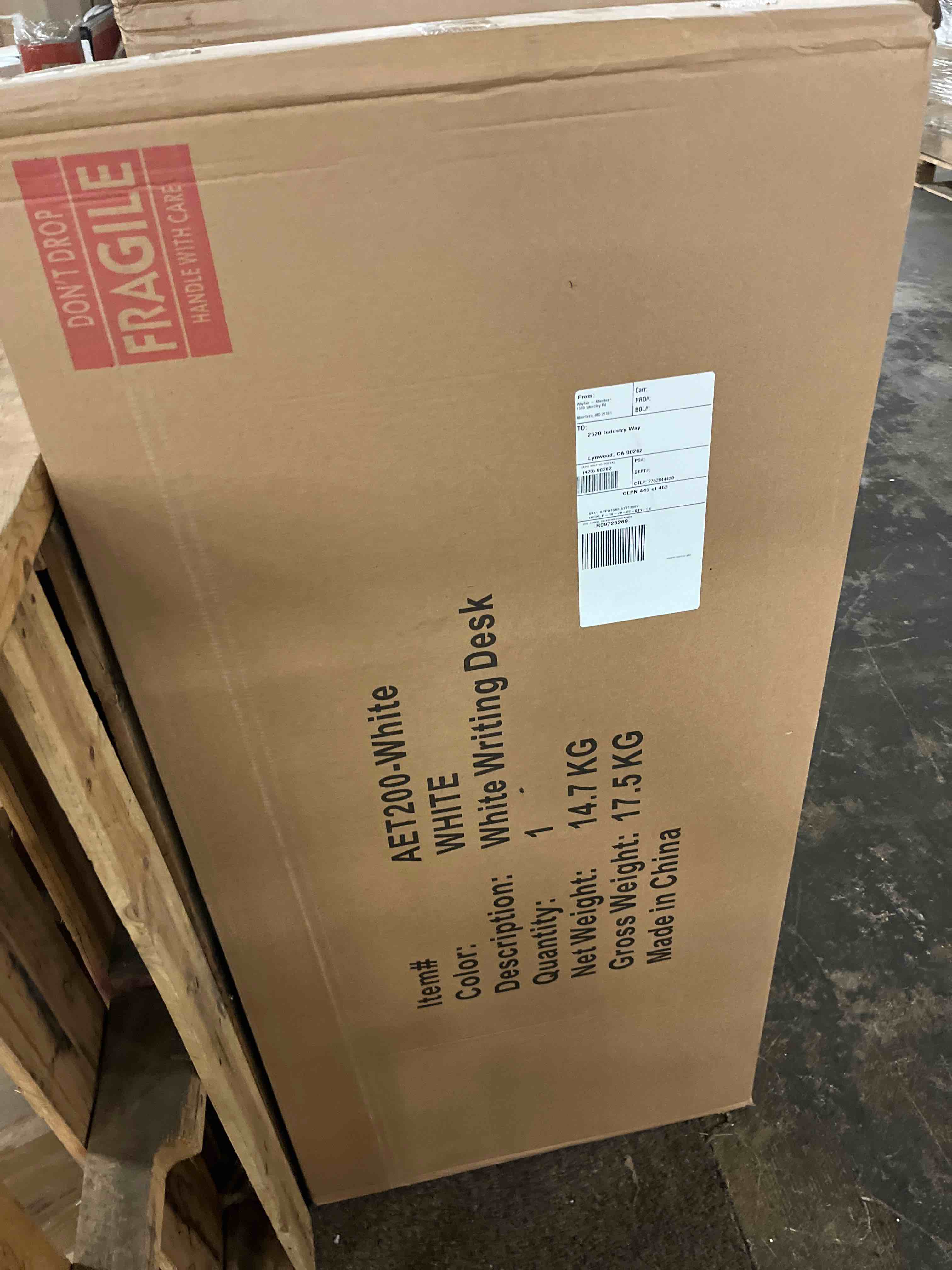 Condition photo showing New/Like New for fresno desk, white