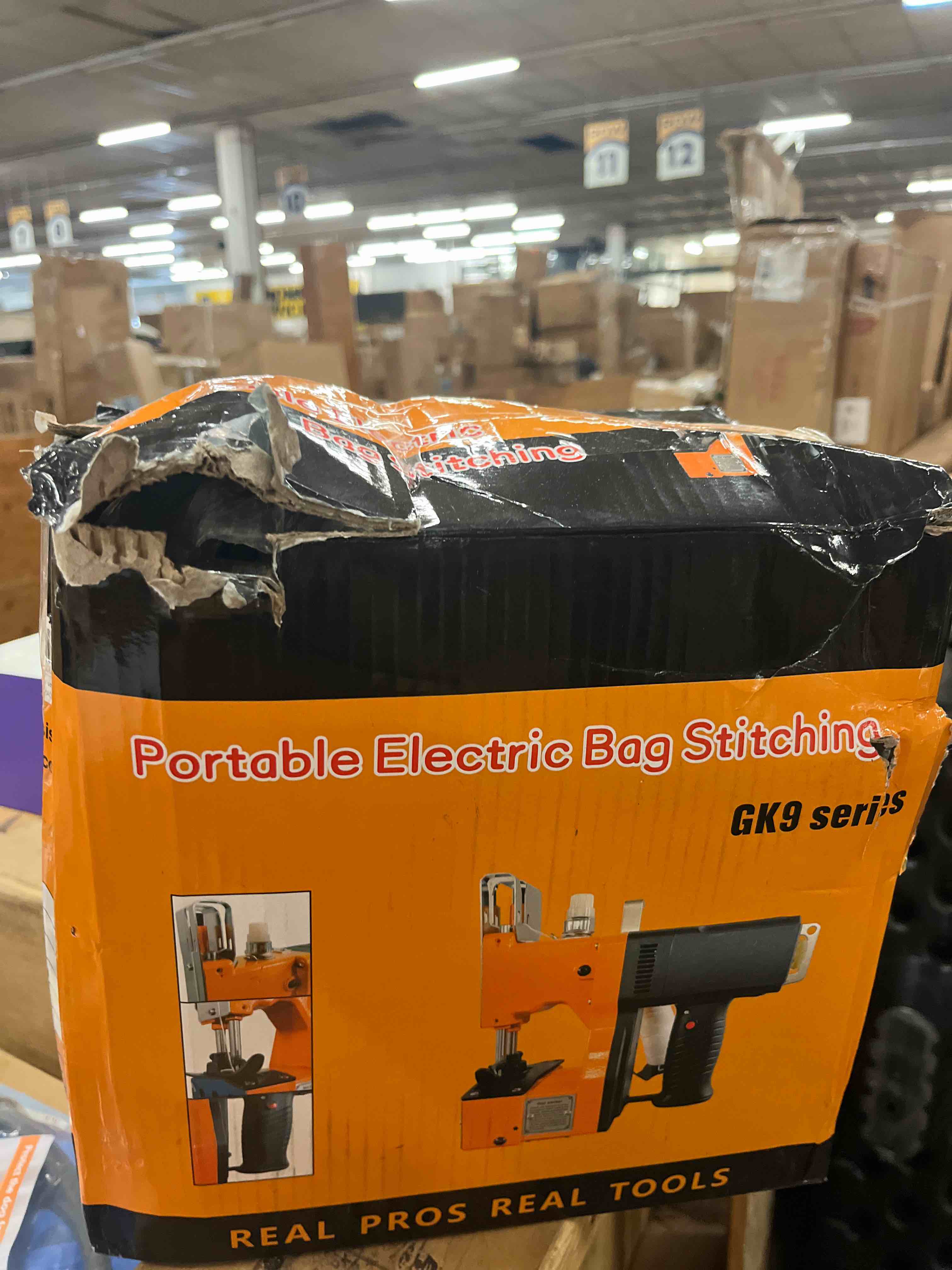Condition photo showing New/Like New for portable bag sewing machine, heavy duty bag closing machine | for burlap bags sand bags come with thread 110v