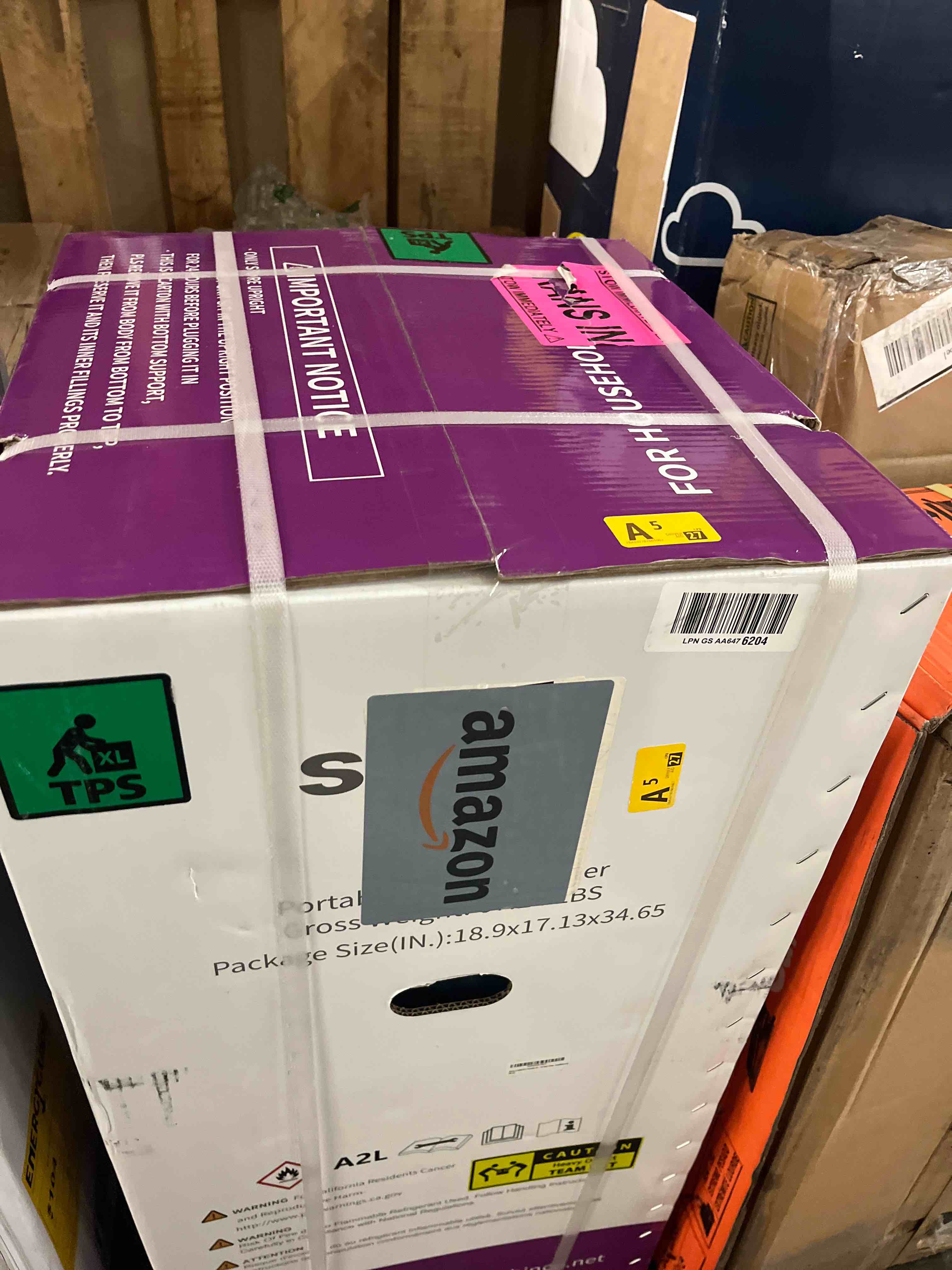 Condition photo showing New/Like New for shinco 12,000 btu-7,500 btu sacc) portable air conditioner, portable ac unit with built-in cool, dehumidifier&fan modes for room up to 450 sq.ft, with remote control, 24 hour timer, installation kit