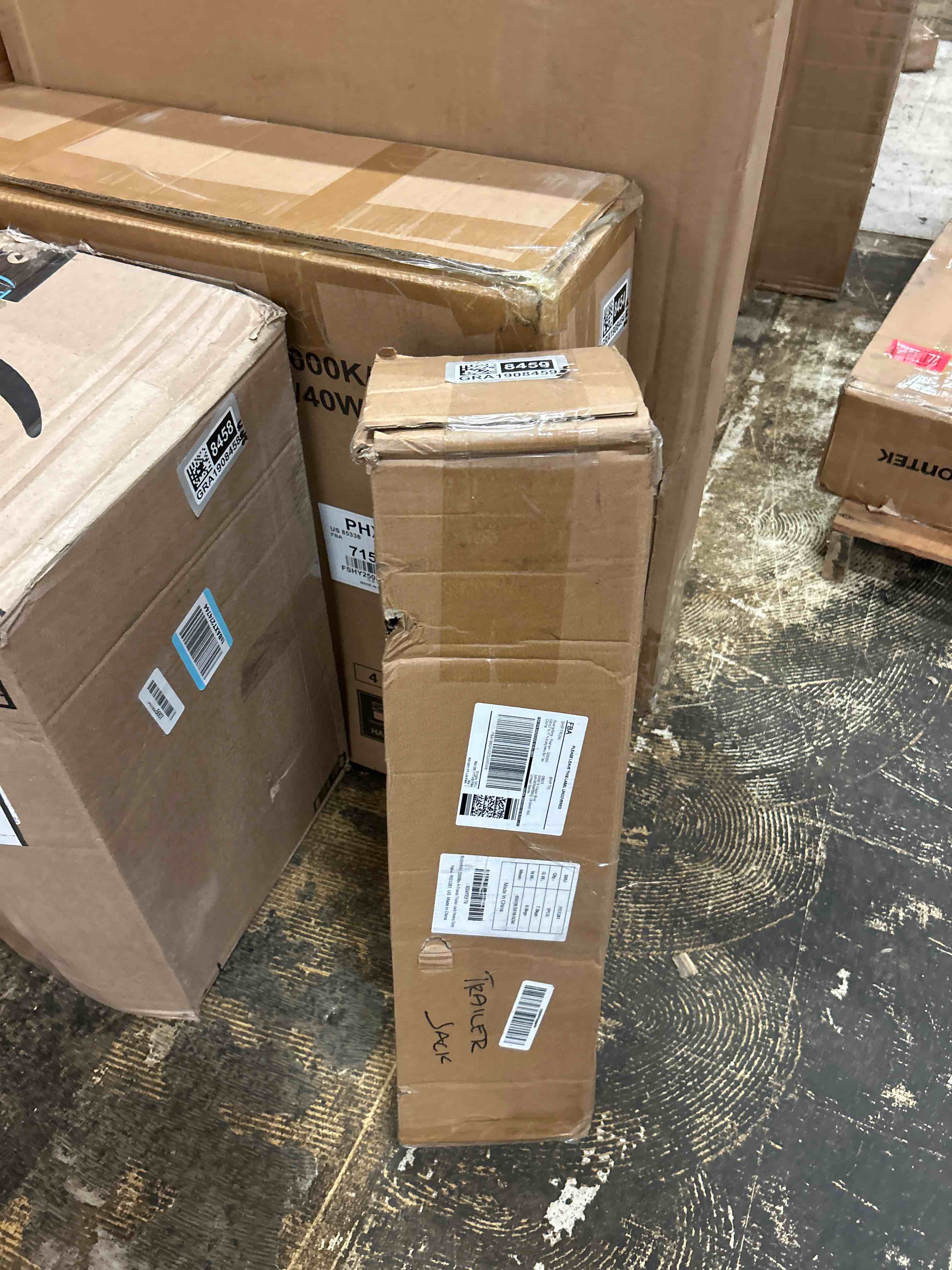 Condition photo showing New/Like New for 5500 lbs a-frame trailer jack, heavy duty trailer tongue jack | 20-24v cordless drill compatible, 7-level adjustable drop leg, 25" lift range 11.4"-37.2", for rv boat yacht utility trailer
