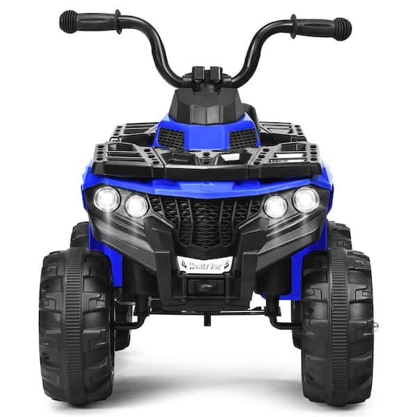 Condition photo showing New/Like New for 6-volt battery kids ride on atv quad 4 wheeler electric toy car blue , ty580277bl