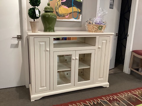 Sideboard China Cabinet - Olive Green