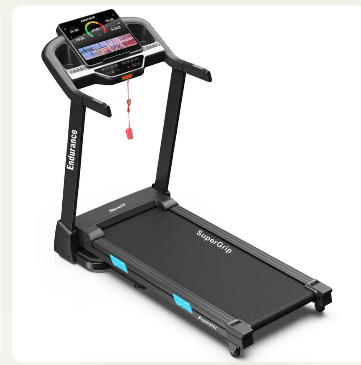 Endurance SuperStar Treadmill + Incline ( It works great has a sticker on screen, Similar to one in stock just different brand)