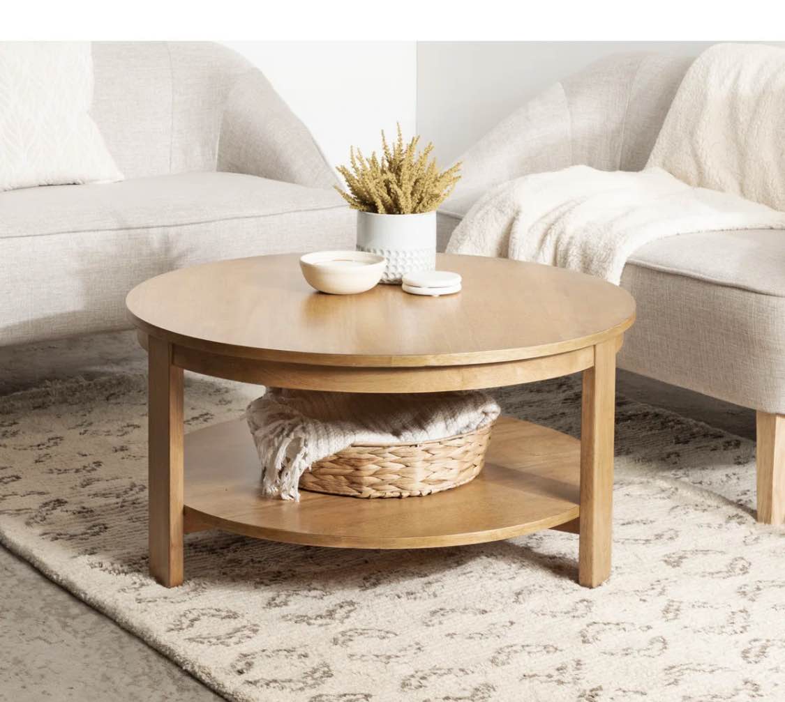 Aamnah Prayash Tiered Round Living Room Coffee Table