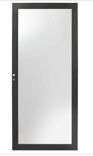 Andersen 3000 Series 36 in x 80 in Black Left Hand Full View Interchangeable Aluminum Storm Door 