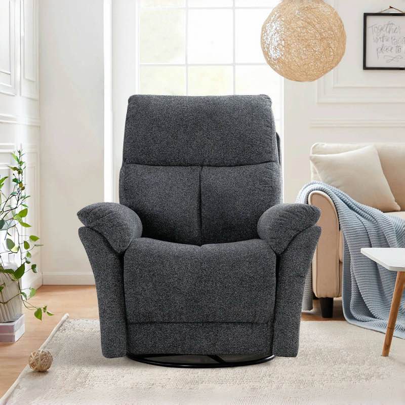 Hawn 33.5'' Wide Modern and Super Soft Swivel and Rocker Manual Recliner Chair By Canora Grey