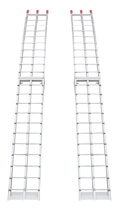 Truck Car Auto Trailer Ramps, 2pcs Aluminum Trailer Ramps,89 * 12in 3000LBS Truck Trailer Hook Loading Ramps ( One in stock is BLACK)