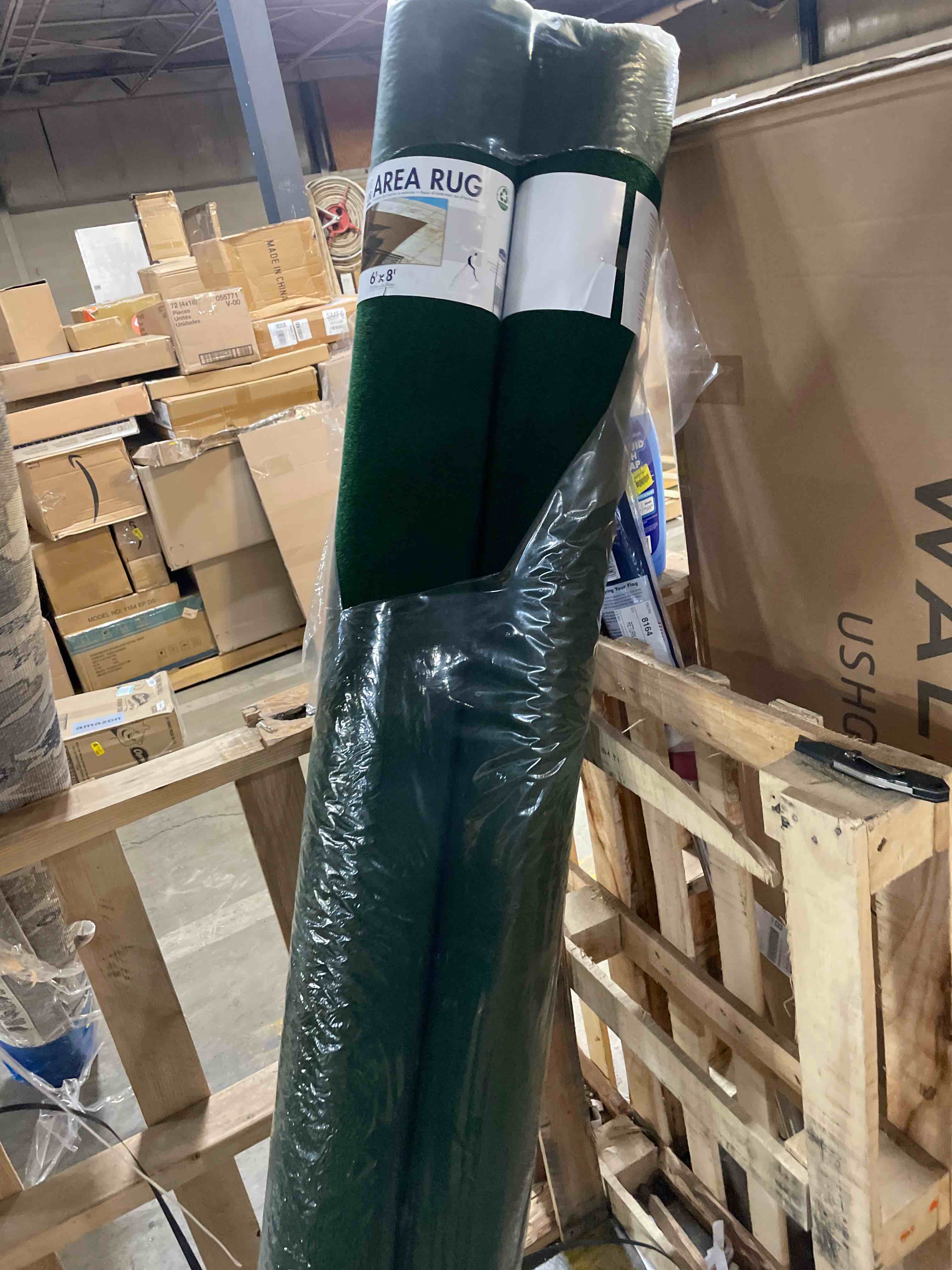 Condition photo showing Good Condition for Foss Floors FOSCM16AST16PKS 6 x 8 in. Full Display Assorted Color Indoor & Outdoor Wide Wale Area Rug (2 piece only)