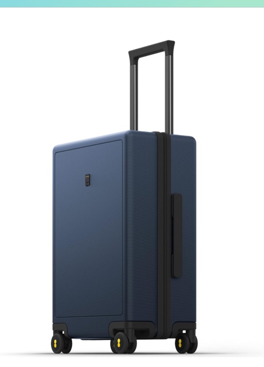 LEVEL8 Carry on Luggage Airline Approved, Carry-on Suitcases with Wheels, Lightweight Hardside Luminous Textured Luggage for Travel with Tsa Lock, 20 Inch, Navy 