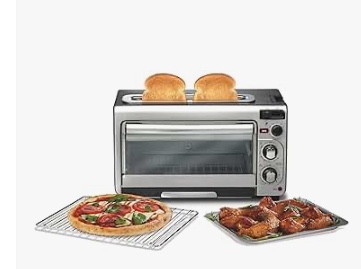 Hamilton Beach - 2-Slice Toaster Oven - Stainless Steel
