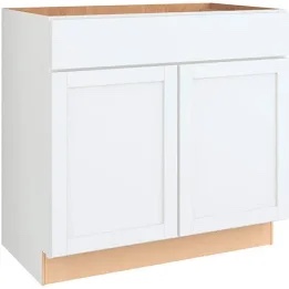 Smart Cabinetry VSB36BBH Vanity Base (Stirling- Polar White)