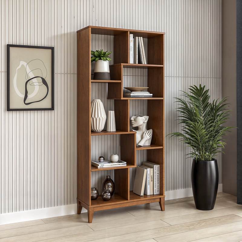 Geometrix Solid Wood Bookcase