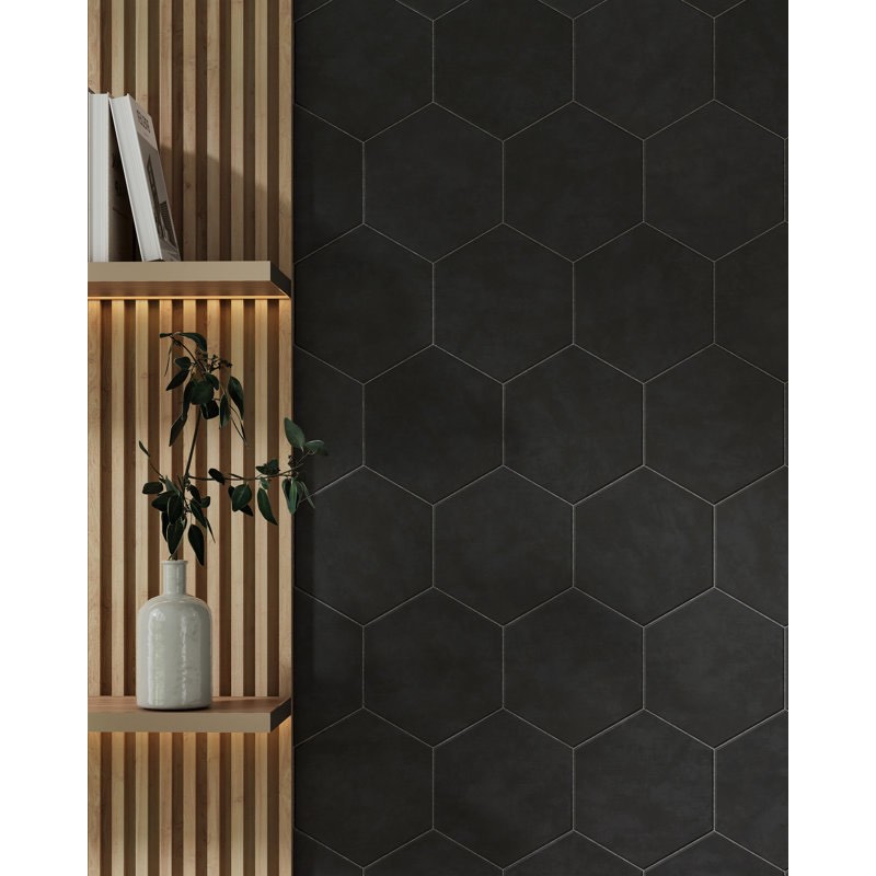 Honeycomb 9in.x10in. Hexagon Porcelain Tile